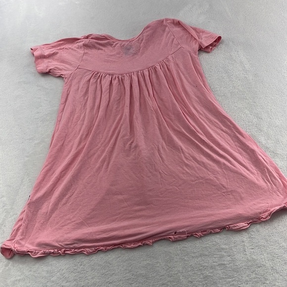 PLAY Kickee Pants 3T Bamboo Pink Ruffle Short Sleeve Swing Dress - Picture 10 of 15